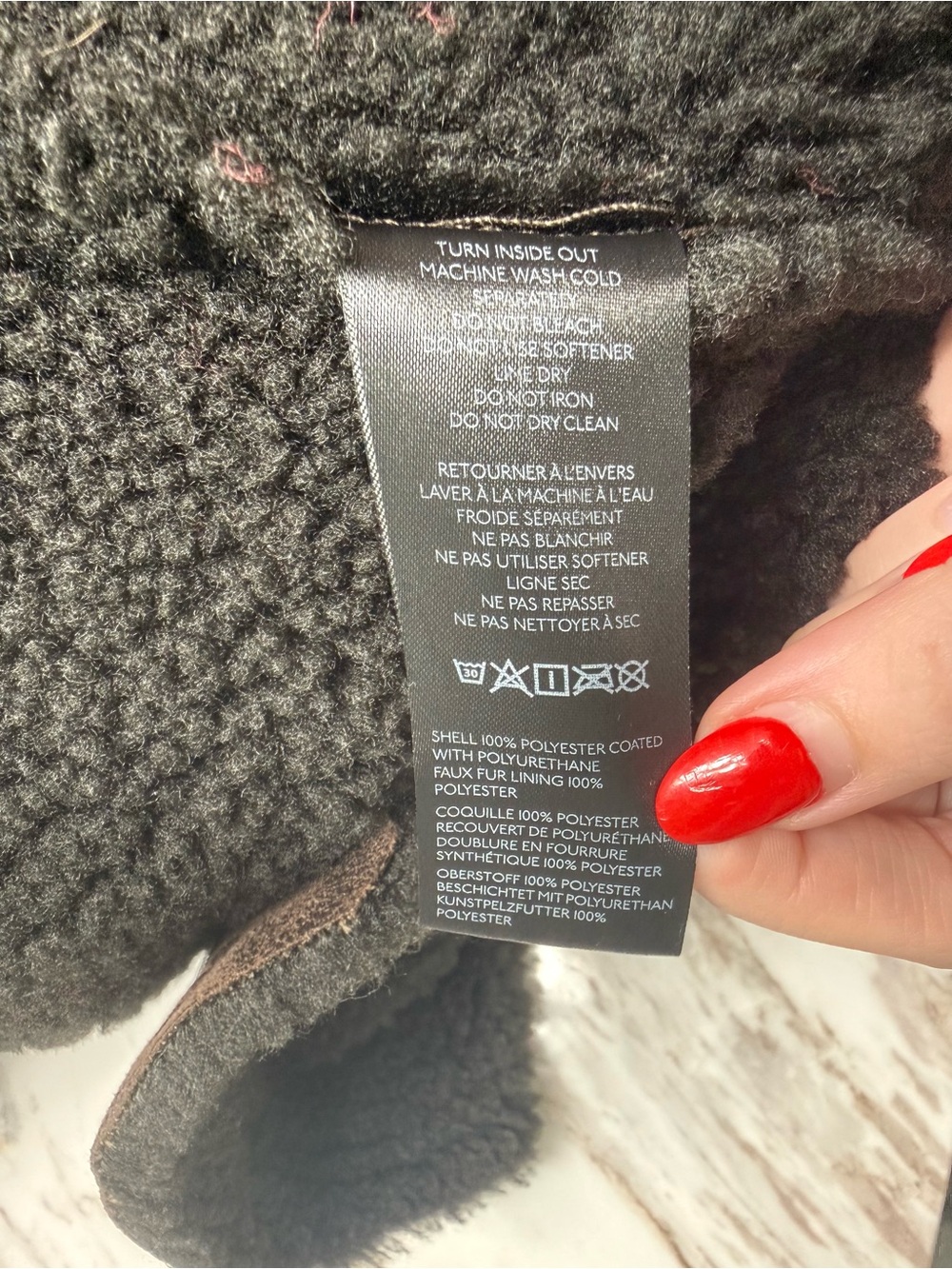 Pilcro Faux Shearling Cocoon Coat - Picture 13 of 13